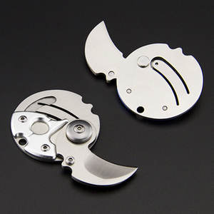 Llavero plegable portátil de acero inoxidable, cuchillo OEM personalizable, grado DIY para acampar - Product Image 4