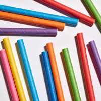 Pailles à boire en papier, longues et jetables, pour smoothies, gobelets, cocktails, milkshakes, pour les fêtes et les voyages