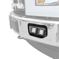Supports de Conversion de feux de brouillard de montage de pare-chocs pour Cube LED de 3 pouces/lampe de travail Pod antibrouillard Compatible avec 2015 2016 2017 Ford F150