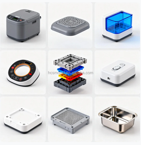 เครื่องทำความสะอาดฟันปลอมอัลตราโซนิกความแม่นยำสูง โครงสร้างพลาสติก ผลิตด้วยกระบวนการฉีดพลาสติก ออกแบบตามสั่ง ODM OEM โรงงานโดยตรง - Product Image 1