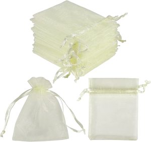 Sac en filet cadeau de Noël, sac à cordon coloré, sacs d'emballage pour viande séchée - Product Image 4