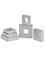 Galvanized Carbon Steel Square Nut Rectangular Nut 6mm Metric 1/4-20 Thread Coverage Fasteners-Special Accessory