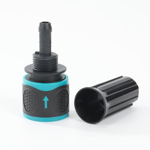 Connecteur de tuyau télescopique TPE, tuyau fileté à barbillon de 25mm, pour l'arrosage du jardin et le lavage de voiture, installation facile, en plastique - Product Image 1