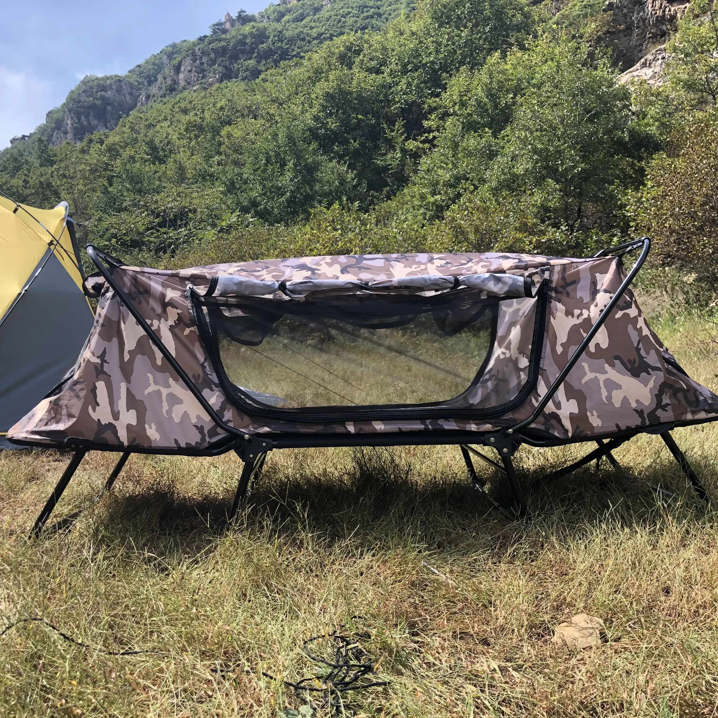 1-Persoon Folding Tent Cot Waterdichte Oxford Draagbare Slapen Bed Outdoor Camping Wandelen Tent