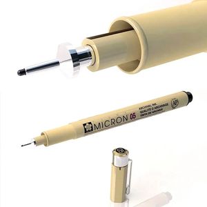 Rotulador de pigmento de alcohol <span class=keywords><strong>para</strong></span> bocetos, <span class=keywords><strong>rotuladores</strong></span> de arte, Punta diferente, negro, 3 uds. - Product Image 2