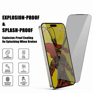 Monkey King Glass für 17 Pro Max/17 26 ° Datenschutz Displays chutz folie aus gehärtetem Glas 0,33mm hohe Aluminium-Displays chutz folie mit großer Kurve - Product Image 3