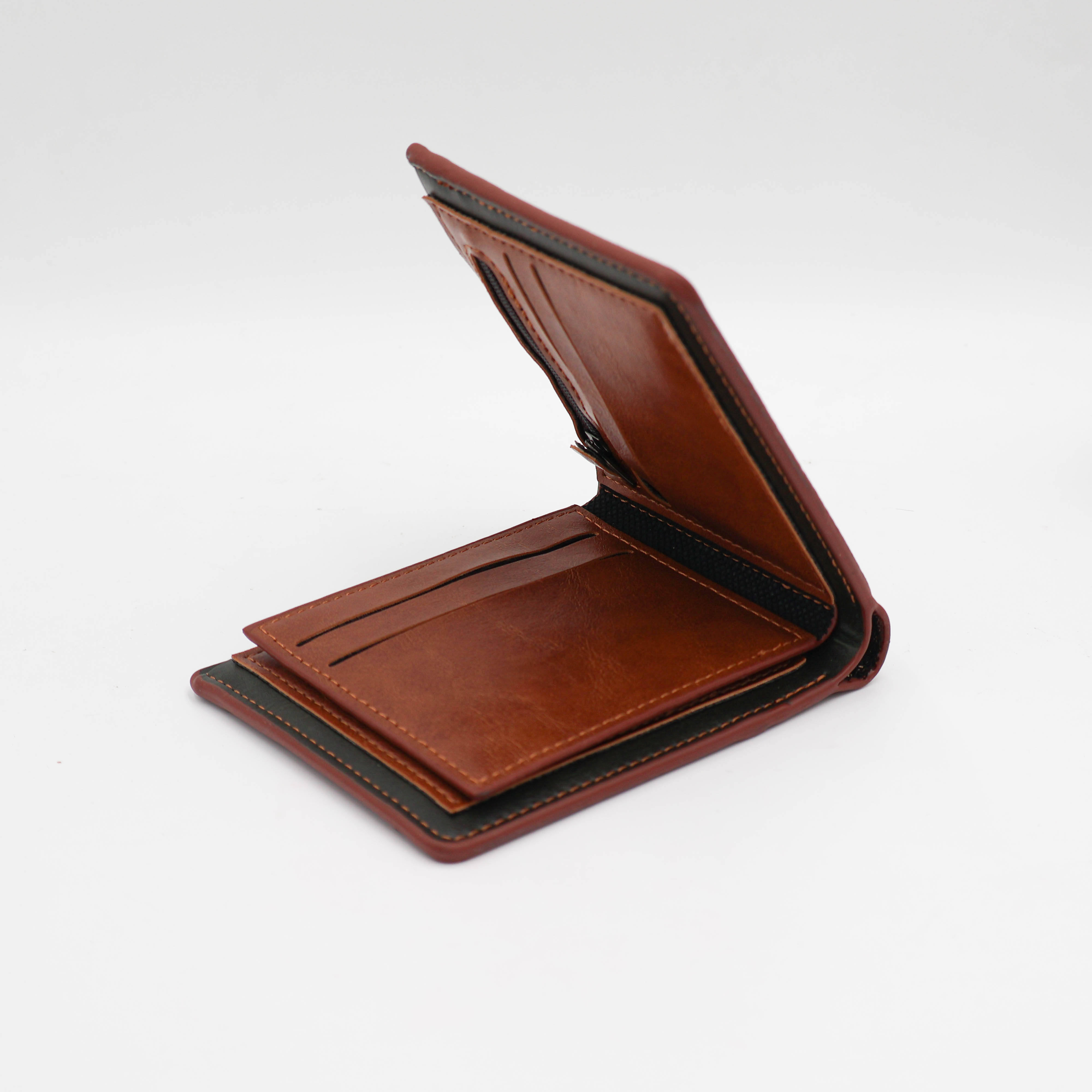 Long Wallet for Men PU Leather Portefeuille Slim Wallet