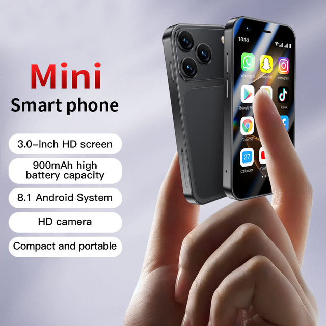 Factory Original Unlocked I17 Mini Android 8.1 Quad-core 3.0 Inch HD Screen Dual SIM WIFI 3G English Smartphone