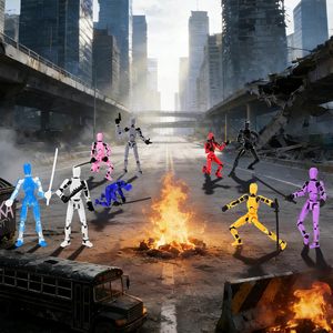 Promotional Toy 3D Action Figures Set Action Figure <b>Dummy</b> Assembly Completed 3D Printed Robo Multi-Jointed Movable Toy - Product Image 5