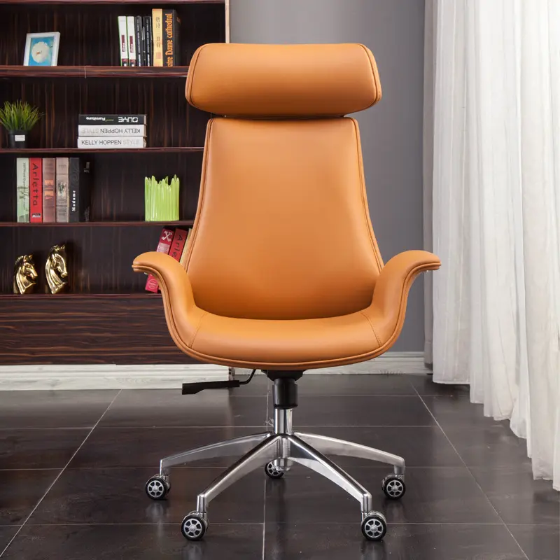 Office Furniture Adjustable Swivel Recliner Ergonomic Boss Executive PU Leather Office Chair