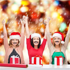 Vente en gros de 12 pièces déguisement de fête mascarade accessoires amusants simulation <span class=keywords><strong>fausse</strong></span> <span class=keywords><strong>barbe</strong></span> moustache noire pour la fête - Product Image 3