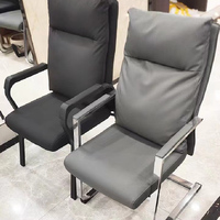 Silla Ejecutiva Moderna de Oficina con Elevación y Altura Ajustable, en Cuero PU