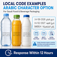 Imprimante CIJ industrielle pour le codage de la date d'expiration et des lots dans l'industrie agroalimentaire en Arabie Saoudite