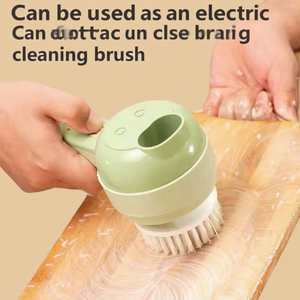 4 1 Coupe-légumes électrique portable Hachoir rechargeable pour poivre, ail, oignon, acier inoxydable Matériau plastique - Product Image 3