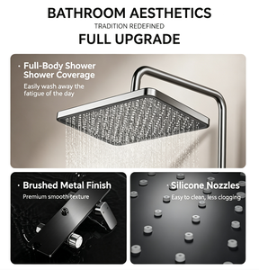 Système de douche intelligent LED 4 voies populaire avec colonne murale polie et robinet thermostatique pour salle de bain - Product Image 4