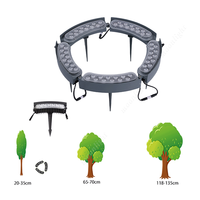LED-Baumumarmungslampe für den Außenbereich, wasserdicht, Ring-Stangenleuchte für Garten-, Landschafts- und Ingenieurdekoration