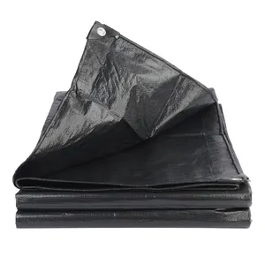 Personalizado próprio tamanho gsm folha bales embalagem tarpaulina plástico preto revestimento fábrica china tarpaulin à prova d' água
