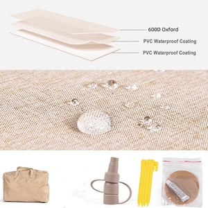 โซฟาเป่าลม PVC ขนาด 175*82*86 ซม. สำหรับสองคน สีกากี เหมาะสำหรับตั้งแคมป์ เดินป่า ท่องเที่ยว ชายหาด พักผ่อนที่บ้าน - Product Image 4