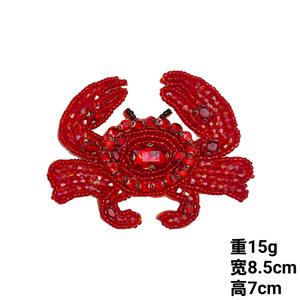 Tessuto in Pizzo con Perline e Cristalli, <span class=keywords><strong>Patch</strong></span> con Dettagli di Conchiglie, Eleganti Applicazioni per Cucito e Artigianato - Product Image 2