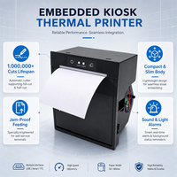 OEM ODM Printer Thermal Struk Tiket Kios POS USB dengan Mekanisme Pemotong Otomatis, Panel Terintegrasi Kompak 80mm 3 Inci