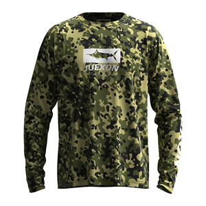 เสื้อยืดตกปลาลายพรางป่ามาฮีมาฮีน้ำหนักเบาป้องกันแสงแดด UPF50+ เสื้อเชิ้ตแขนยาวผู้ชายกันน้ำ - Product Image 4
