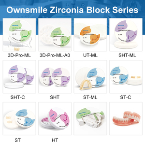 Ownsmile - Discos de Zirconia Multicapa 3D Pro de 9 Capas para CAD/CAM, Discos de Cerámica de Zirconia para Puentes, Coronas, Carillas y Restauraciones - Product Image 5