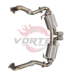 Sistema de Escape Valvetronic Ligero de Aleación de Titanio Vortex para Porsche 981 Cayman GT4 Spyder 3.8L - Product Image 2