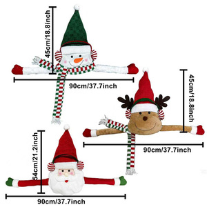 Soft <b>Christmas</b> Plush Tree <b>Topper</b> Xmas Tree Top Decor Santa Snowman Reindeer <b>Christmas</b> Party Tree Ornament - Product Image 2