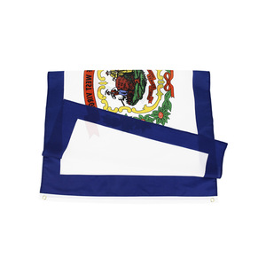 Drapeau de l'État de Virginie occidentale, fabriqué en polyester, couleurs vives, résistant à la décoloration, 3x5 pieds, prix de gros d'usine, personnalisable - Product Image 3