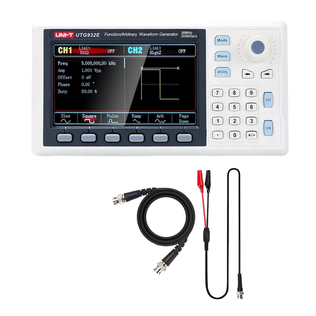 UNI T UTG932E 30MHz Dual-Channel Signal Generator 200MSa/s 14 Bits Frequency Meter Arbitrary Waveform Function