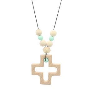 Collar <span class=keywords><strong>de</strong></span> dentición <span class=keywords><strong>de</strong></span> silicona para dentición <span class=keywords><strong>de</strong></span> bebé, mordedor sensorial, collar <span class=keywords><strong>de</strong></span> lactancia - Product Image 2