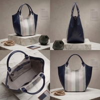 Sac fourre-tout en cuir PU avec imprimé rayures verticales, grand sac à main pour femme, sac à bandoulière décontracté pour tous les jours, logo personnalisé