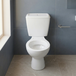 Inodoro de cerámica Morvi de dos piezas con tapa de plástico, accesorios LLC, juego completo de WC - Product Image 5