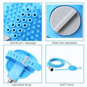 السيليكون الحيوانات الأليفة الاستمالة أداة الاستحمام الكلب القط دش فوهة الرشاش تدليك مزيل الشعر قفازات فرشاة - Product Image 4