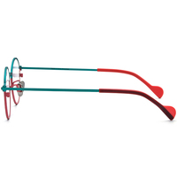 Gafas Borregls con Montura de Titanio Colorida para Hombre, Gafas Redondas de Diseño de Marca Nueva 2025 para Mujer, Lentes Ópticas de Alta Calidad 185903