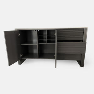 أثاث غرفة المعيشة الراقية المخصصة للمطاعم بتصميم أنيق جديد خزانة بار لتخزين النبيذ ومدخل تخزين الطعام - Product Image 4