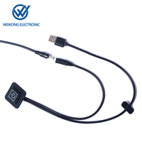 Interrupteur de contrôle de température en silicone 5V avec protection IP65, noir, pour la domotique, tapis chauffant et climatisation