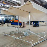 Gradins en aluminium portatifs extérieurs de places de spectateur avec le blanchisseur de bancs de terrain de football de parasol