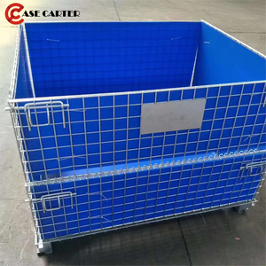 Carter tùy chỉnh ráp xách tay dây thép lưới container ráp lưu trữ di động lồng cho kho Pallet hàng hóa - Product Image 6