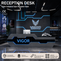 Comptoir de réception commercial minimaliste et moderne en bois écologique pour billard, restaurant, KTV, e-sport, hôtel, salle de sport, caisse, club