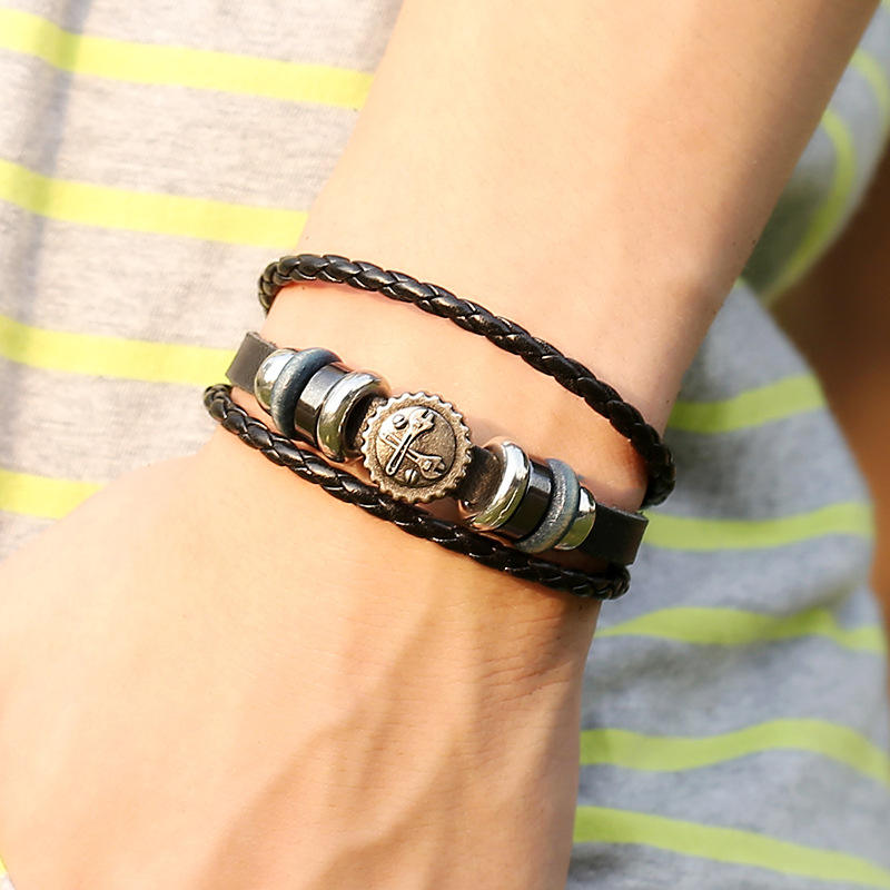 Leather Mens Spanner Bracelet Spanner Bracelets Durable, Stylish