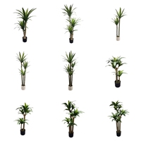 China Indoor dekorative künstliche Baum Bonsai Anthurium Schlangen pflanzen Aloe Vera Draceana Ananas Comosus Bonsai Baum zum Verkauf
