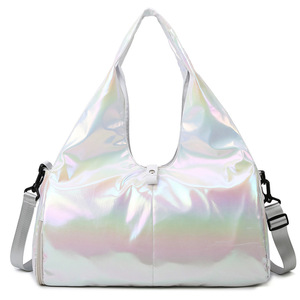 Grand <span class=keywords><strong>sac</strong></span> <span class=keywords><strong>de</strong></span> <span class=keywords><strong>sport</strong></span> en nylon avec fermeture éclair, métallique, séparable humide/sec, portable, pour le rangement en extérieur, <span class=keywords><strong>sac</strong></span> <span class=keywords><strong>de</strong></span> <span class=keywords><strong>sport</strong></span> pour <span class=keywords><strong>femme</strong></span>, <span class=keywords><strong>joli</strong></span> <span class=keywords><strong>sac</strong></span> <span class=keywords><strong>de</strong></span> voyage, <span class=keywords><strong>sac</strong></span> bandoulière - Product Image 5
