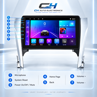 Autoradio Android 10 pouces 2 Din 8 cœurs 4G WiFi GPS FM BT Carplay Android Auto Mirror Link pour Toyota Camry 2012-2014