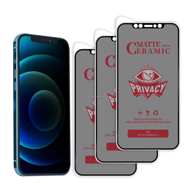 High Quality HD Anti-Spy Privacy 9H Tempered Glass Screen Protector for iPhone 16 16Pro Max for iPhone 14 Max Mobile Phone Acces