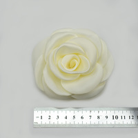 Accessoires de vêtements en satin de haute qualité, faits à la main, 10 cm, motif fleur brûlée, pour maillot de bain, DIY