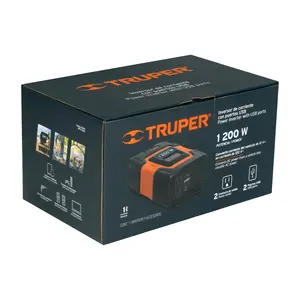 Convertisseur de puissance BOX 1 1200W avec ports USB, TRUPER - Product Image 3