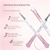 Pensil Alis Cair SiomeCidy 2 Warna Tahan Lama, Pena Tato Alis, Tahan Air, Penguat Alis