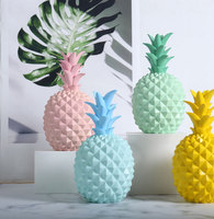 Accessoires décoratifs pour la maison Offre Spéciale idée ananas en céramique avec couronne figurine moderne écologique Art déco bureau