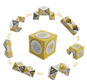<span class=keywords><strong>Cube</strong></span> infini magnétique pliable avec logo Beckon pour cadeaux publicitaires, cadeaux de salon professionnel, promotions d'entreprise - Product Image 3